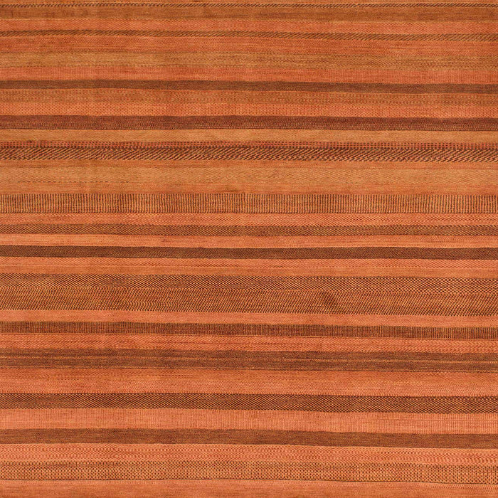 Square Abstract Scarlet Red Oriental Rug, abs1477