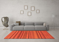 Machine Washable Oriental Orange Modern Rug, wshabs1477org