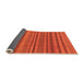 Sideview of Oriental Orange Modern Rug, abs1477org