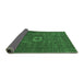 Sideview of Oriental Emerald Green Modern Rug, abs1478emgrn