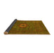 Sideview of Oriental Yellow Modern Rug, abs1478yw