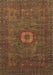 Machine Washable Oriental Brown Modern Rug, wshabs1478brn