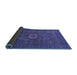 Sideview of Oriental Blue Modern Rug, abs1478blu