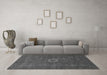 Machine Washable Oriental Gray Modern Rug in a Living Room,, wshabs1478gry