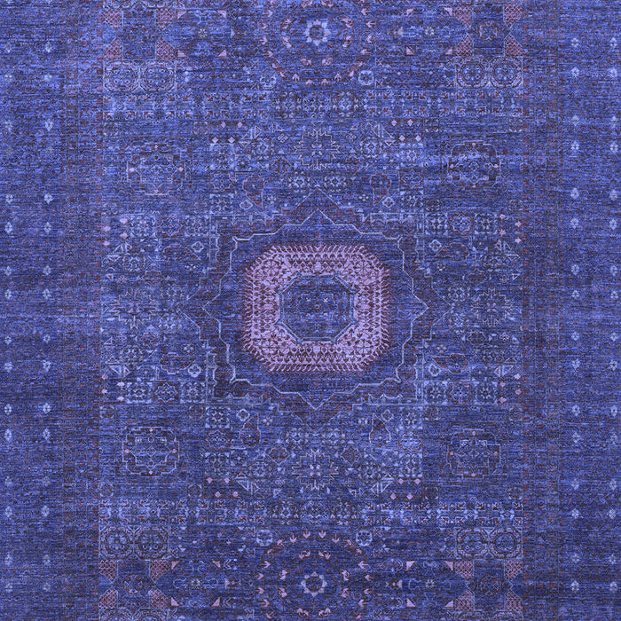 Machine Washable Oriental Blue Modern Rug, wshabs1478blu