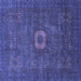 Square Oriental Blue Modern Rug, abs1478blu