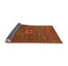 Sideview of Oriental Orange Modern Rug, abs1478org