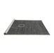 Sideview of Machine Washable Oriental Gray Modern Rug, wshabs1478gry