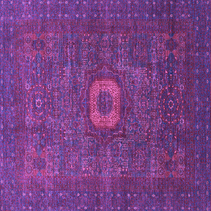 Square Machine Washable Oriental Purple Modern Area Rugs, wshabs1478pur