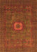 Machine Washable Oriental Orange Modern Area Rugs, wshabs1478org