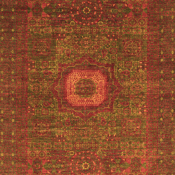 Machine Washable Oriental Orange Modern Area Rugs, wshabs1478org