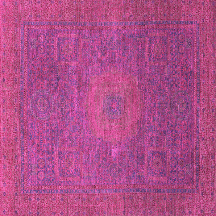 Square Oriental Pink Modern Rug, abs1479pnk