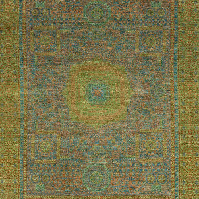 Machine Washable Abstract Oak Brown Rug, wshabs1479