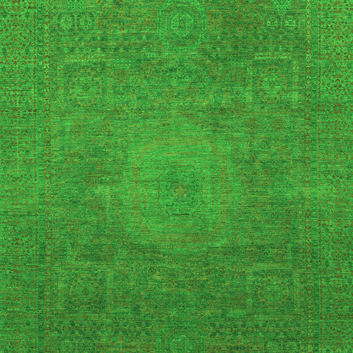 Machine Washable Oriental Green Modern Area Rugs, wshabs1479grn