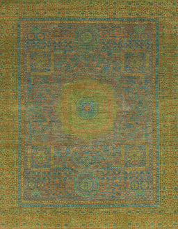 Abstract Oak Brown Oriental Rug, abs1479