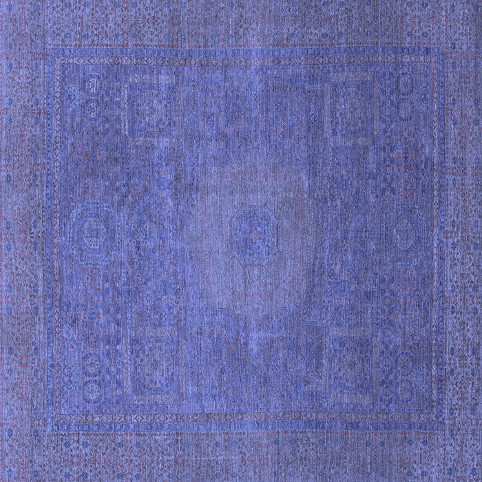 Square Oriental Blue Modern Rug, abs1479blu