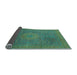 Sideview of Oriental Light Blue Modern Rug, abs1479lblu