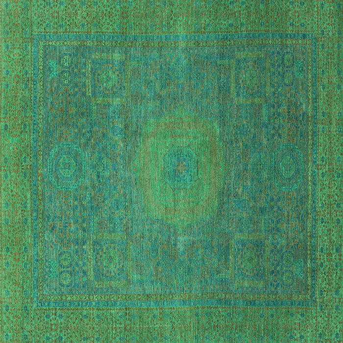Square Oriental Turquoise Modern Rug, abs1479turq