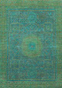 Oriental Light Blue Modern Rug, abs1479lblu