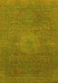 Oriental Yellow Modern Rug, abs1479yw