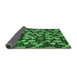 Sideview of Abstract Emerald Green Modern Rug, abs147emgrn