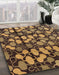 Abstract Bakers Brown Modern Rug in Family Room, abs147