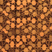 Square Machine Washable Abstract Orange Modern Area Rugs, wshabs147org