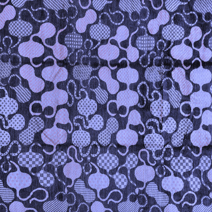Square Machine Washable Abstract Blue Modern Rug, wshabs147blu