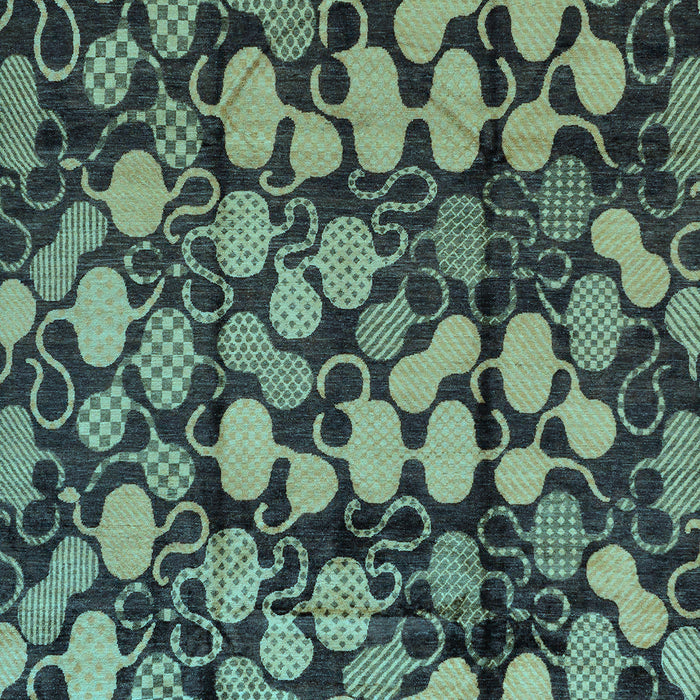 Machine Washable Abstract Light Blue Modern Rug, wshabs147lblu