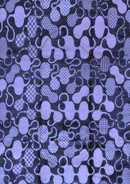 Abstract Blue Modern Rug, abs147blu