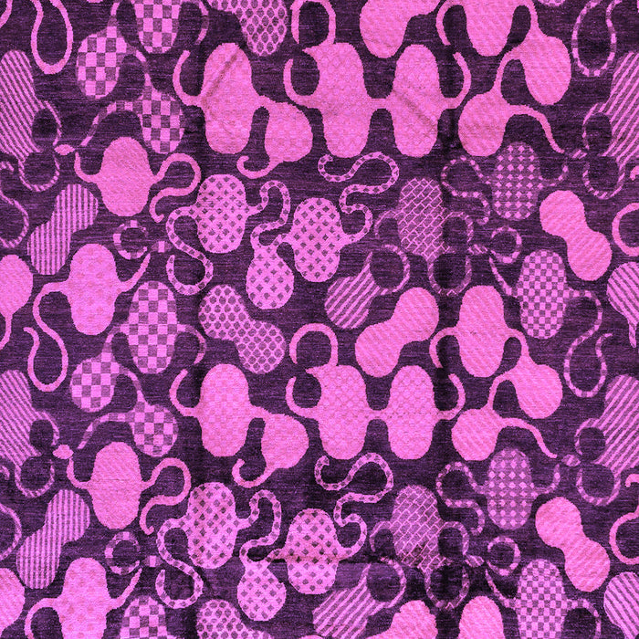 Machine Washable Abstract Purple Modern Area Rugs, wshabs147pur