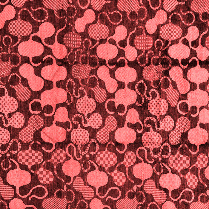 Machine Washable Abstract Red Modern Rug, wshabs147red