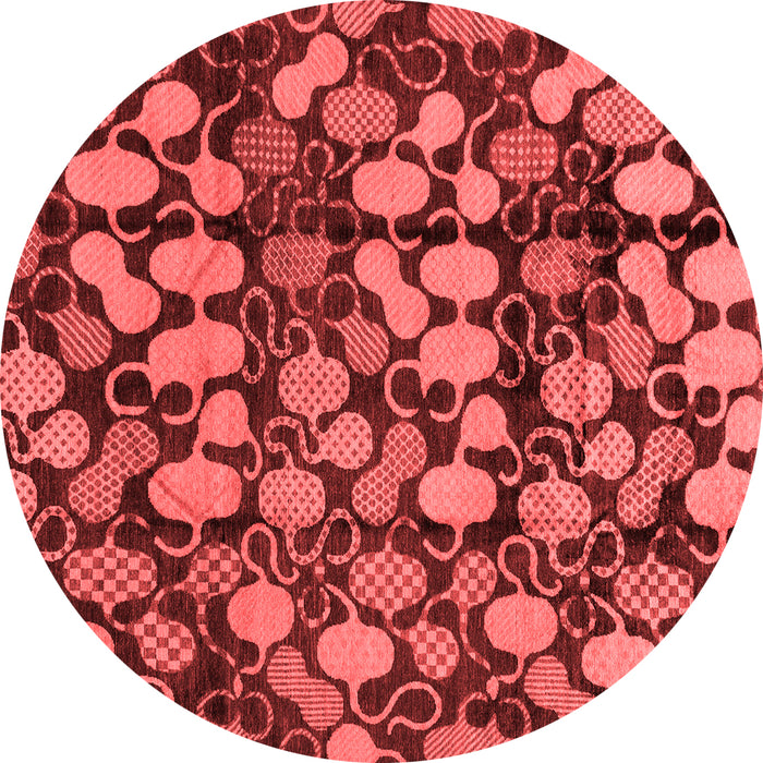 Machine Washable Abstract Red Modern Rug, wshabs147red