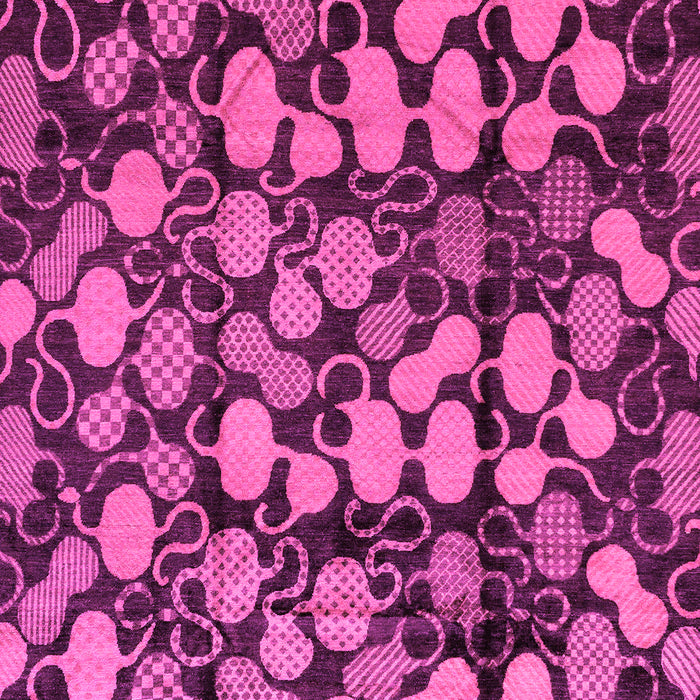 Machine Washable Abstract Pink Modern Rug, wshabs147pnk