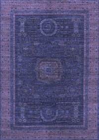 Oriental Blue Modern Rug, abs1480blu