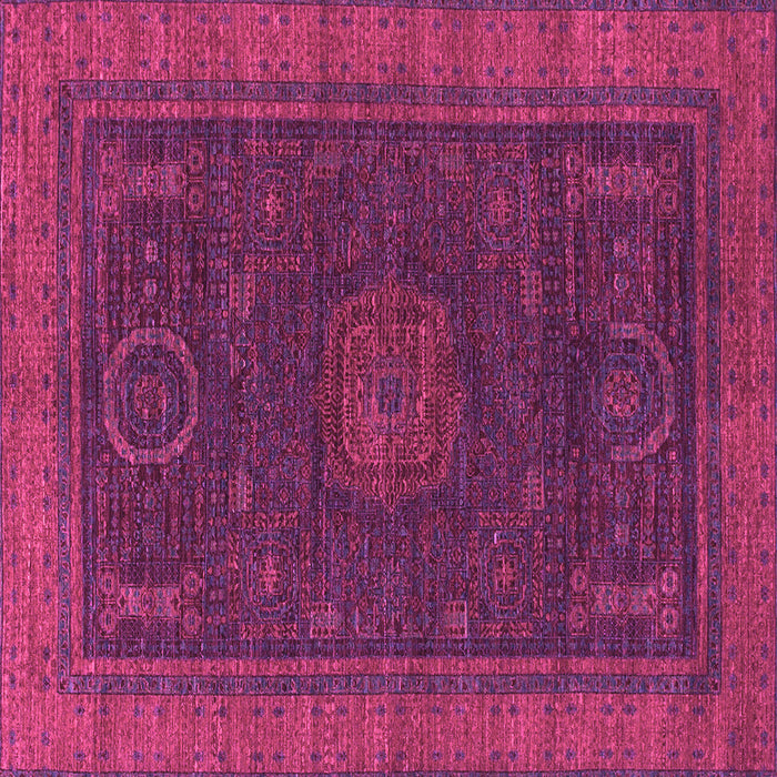 Square Oriental Pink Modern Rug, abs1480pnk