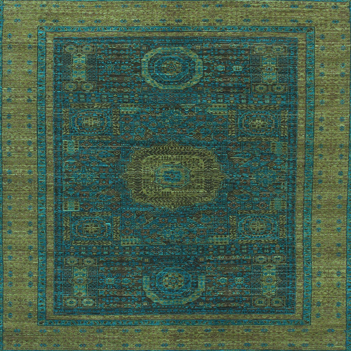 Square Oriental Light Blue Modern Rug, abs1480lblu