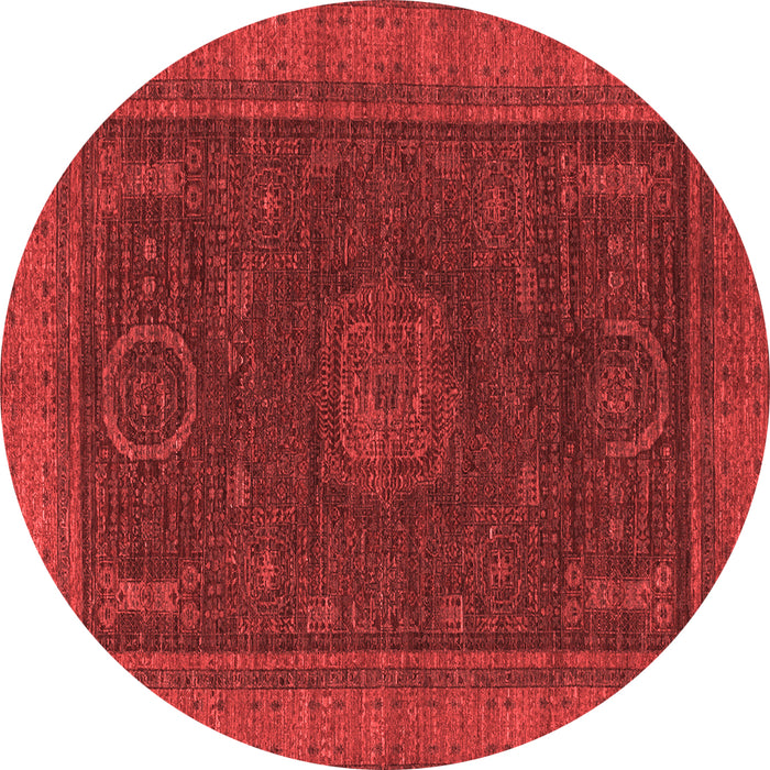 Machine Washable Oriental Red Modern Rug, wshabs1480red