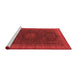 Modern Red Washable Rugs