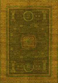 Oriental Yellow Modern Rug, abs1480yw