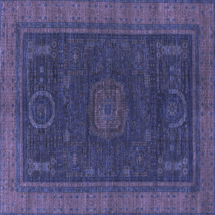 Square Oriental Blue Modern Rug, abs1480blu