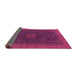 Sideview of Oriental Pink Modern Rug, abs1480pnk