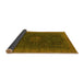 Sideview of Oriental Yellow Modern Rug, abs1480yw