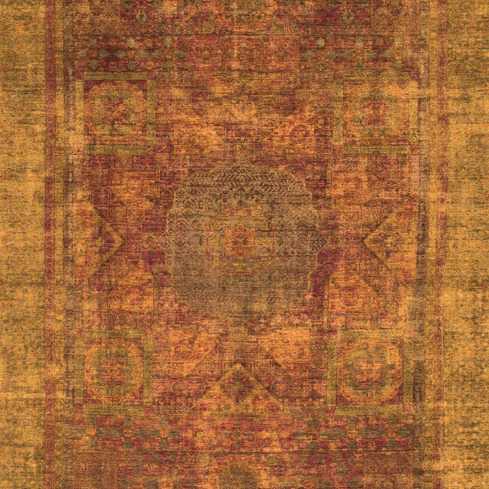 Machine Washable Oriental Orange Modern Area Rugs, wshabs1481org