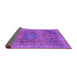 Sideview of Oriental Purple Modern Rug, abs1481pur