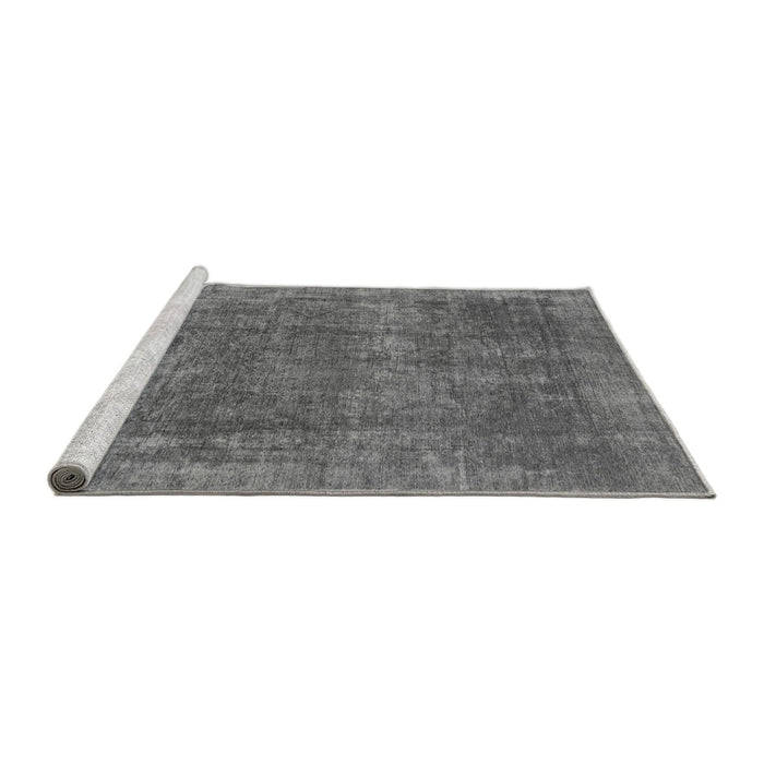 Sideview of Machine Washable Oriental Gray Modern Rug, wshabs1481gry