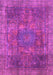 Machine Washable Oriental Pink Modern Rug, wshabs1481pnk