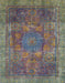 Machine Washable Abstract Purple Rug, wshabs1481