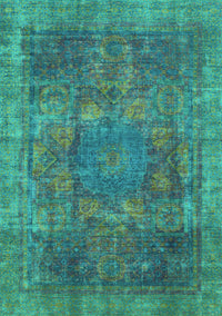 Oriental Turquoise Modern Rug, abs1481turq