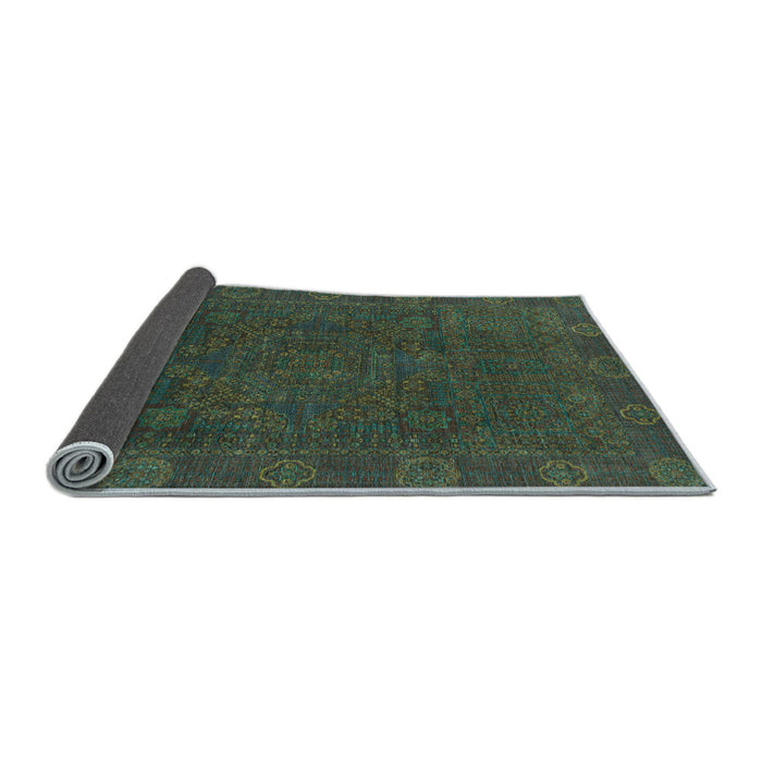 Sideview of Oriental Light Blue Modern Rug, abs1482lblu